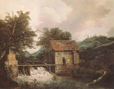 Jacob van Ruisdael Two Watermills and an open Sluice near Singraven (mk08) oil painting picture